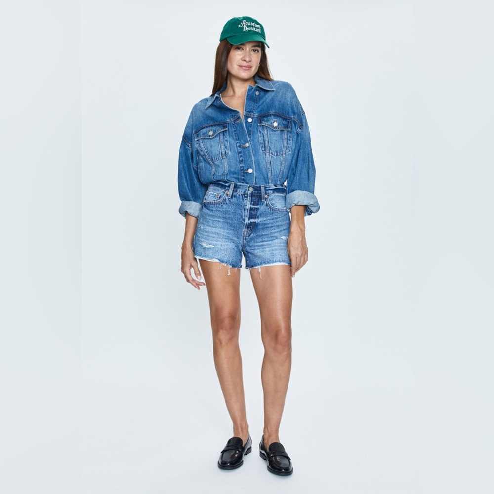 PISTOLA NOVA HIGH RISE SHORT - PASSAGE DISTRESSED LIGHT WASH FESTIVAL OUTDOOR 27